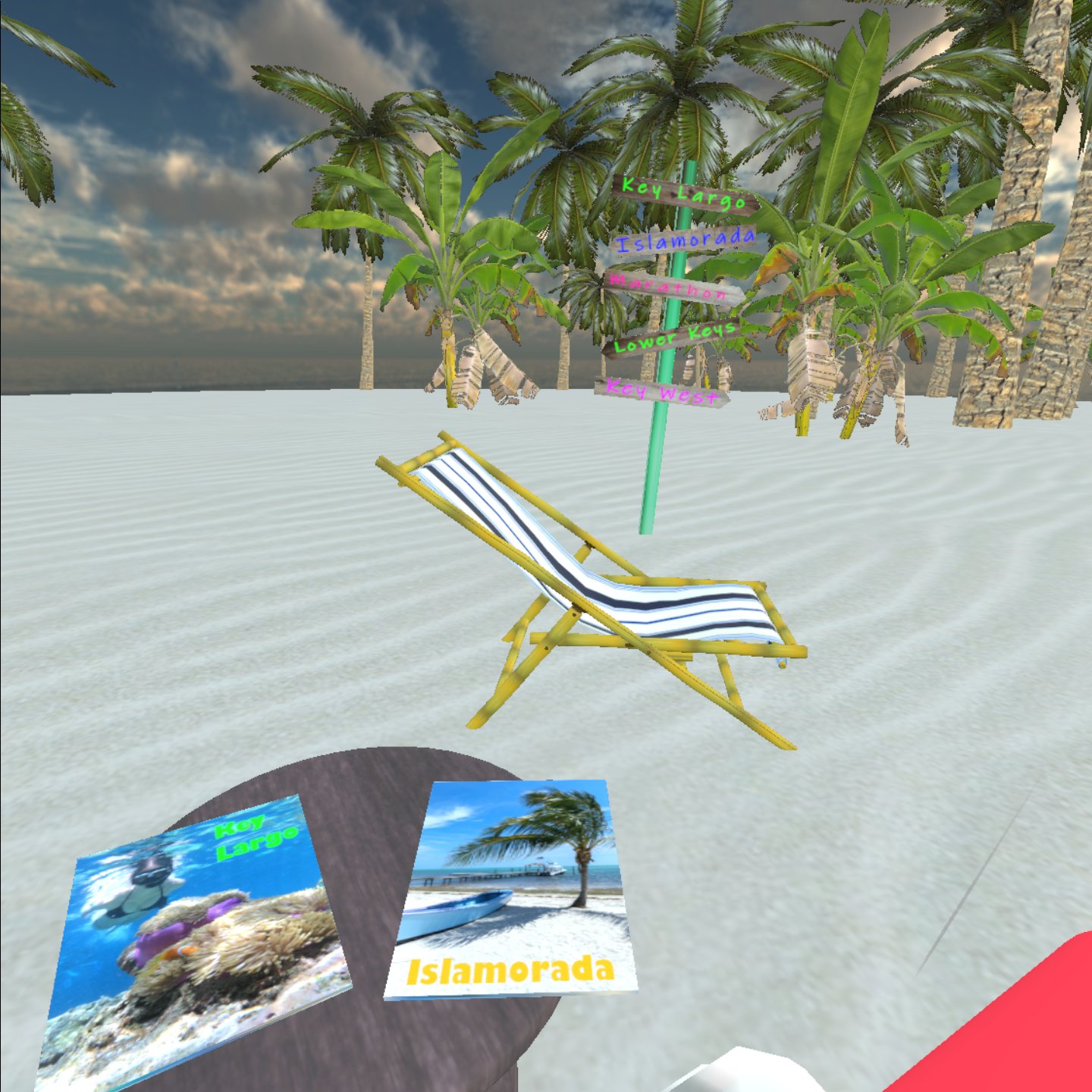 Hanging on the digital VR beach